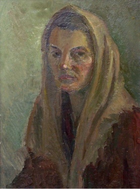 Луговская Н.С. Автопортрет. 1950-е. Картон, масло.