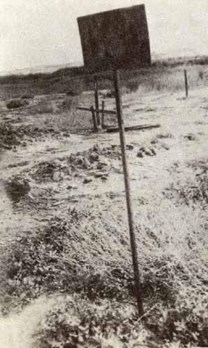 Номер фотографии 1 : Памятный крест на месте захоронения латышских заключенных из лагеря для военнопленных :  : Место захоронения заключенных