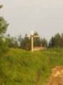 Фотография 2 : Поминальные кресты на местах высылки в годы сталинских репрессий по рекам Обь, Васюган, Нюролька : На кресте надпись: Невинно загубленным жертвам сталинских репрессий - вечная память!